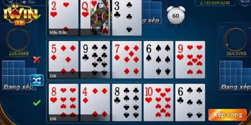 Tìm hiểu cách xếp bài giúp tối ưu chiến thắng